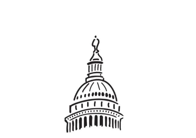 Silhouette of Washington, D.C. Landmarks